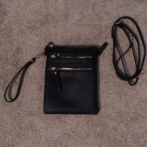 Black cross body purse